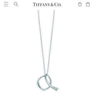 Tiffany Elsa Peretti Letter “A” Pendant